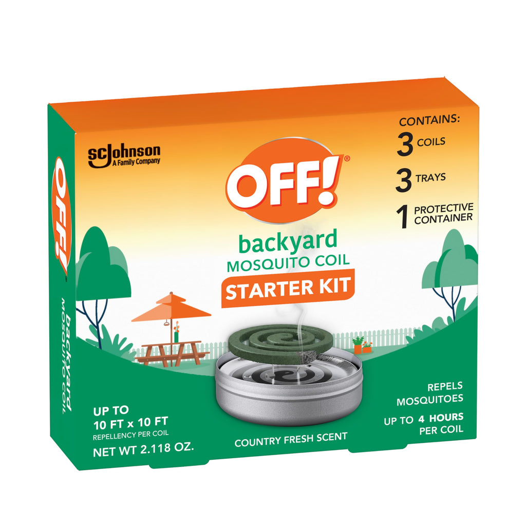 Outdoor Mosquito Repellent Coil Starter Pack Country Fresh Scent 3 Piece U142