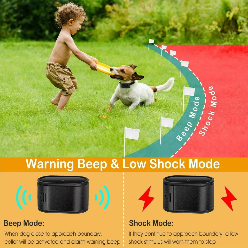 Wireless Electric Dog Fence System, In-ground/Aboveground Pet Containment System T9796