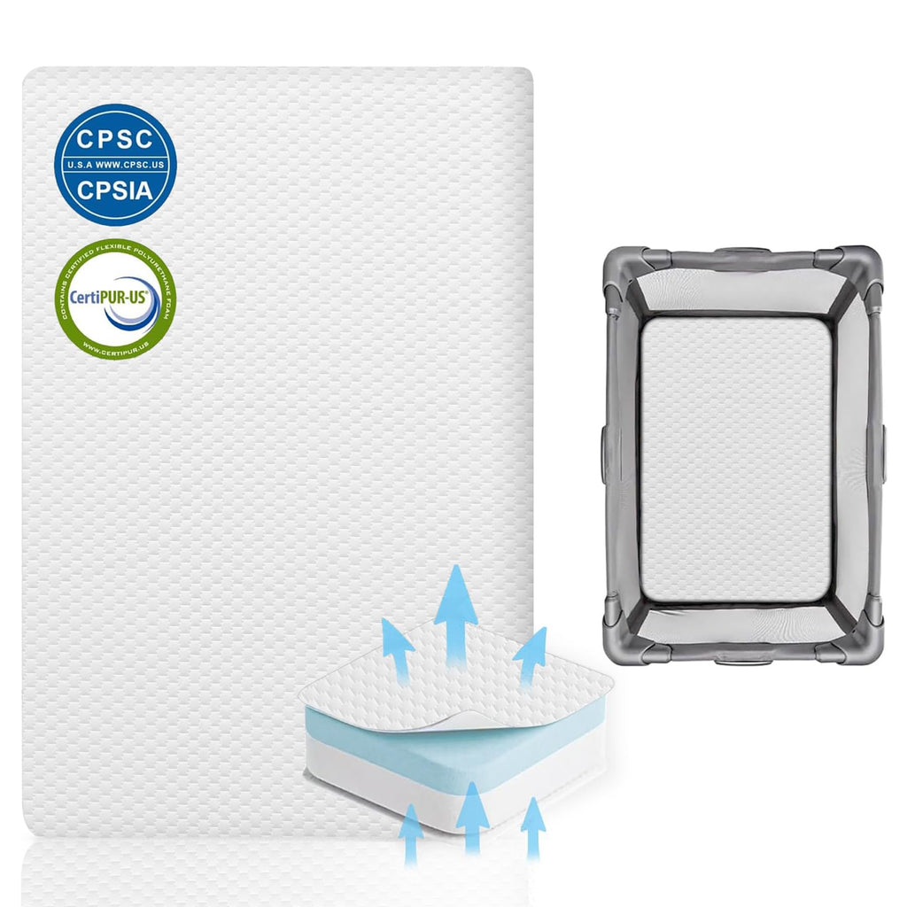 Baby Bassinet Mattress 38 x 26 Inch Gel Memory Foam Y567473