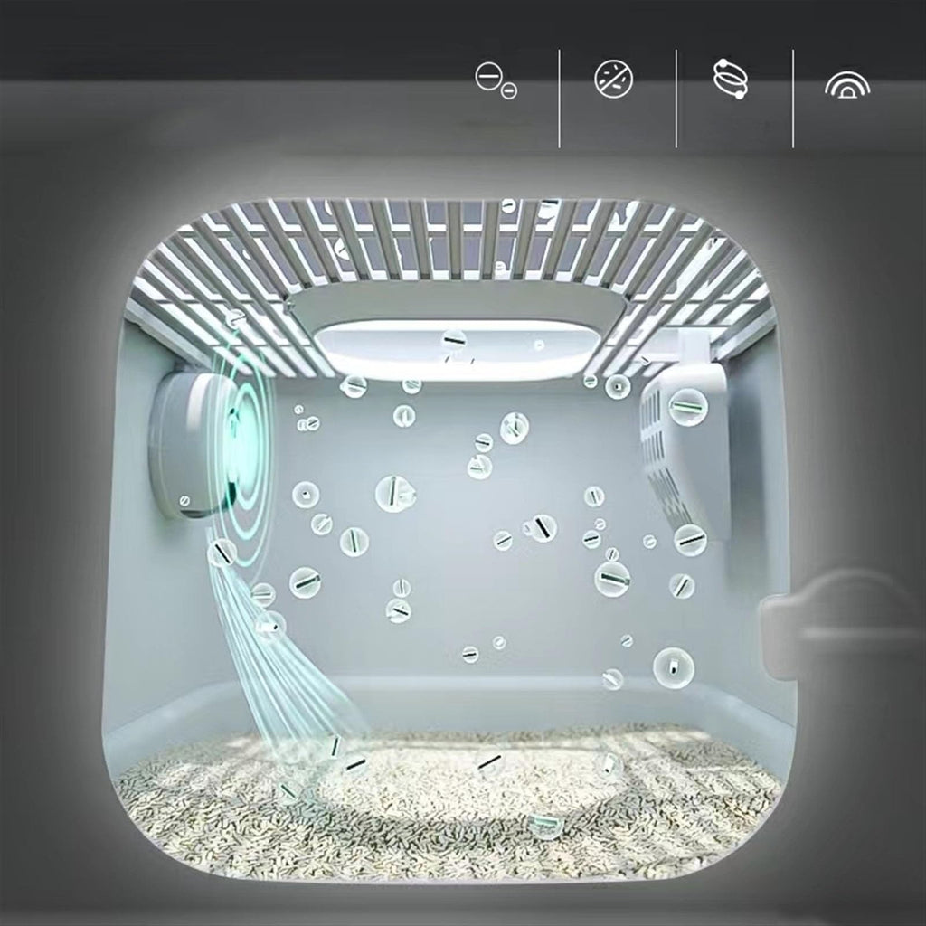 Fully Enclosed Extra Large Cat Litter Box with Lid H514