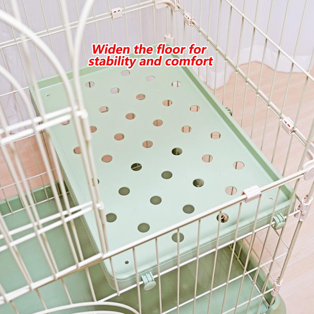 3/4-Tier Wire Cat Cage Playpen Kennel with Hammock E134196