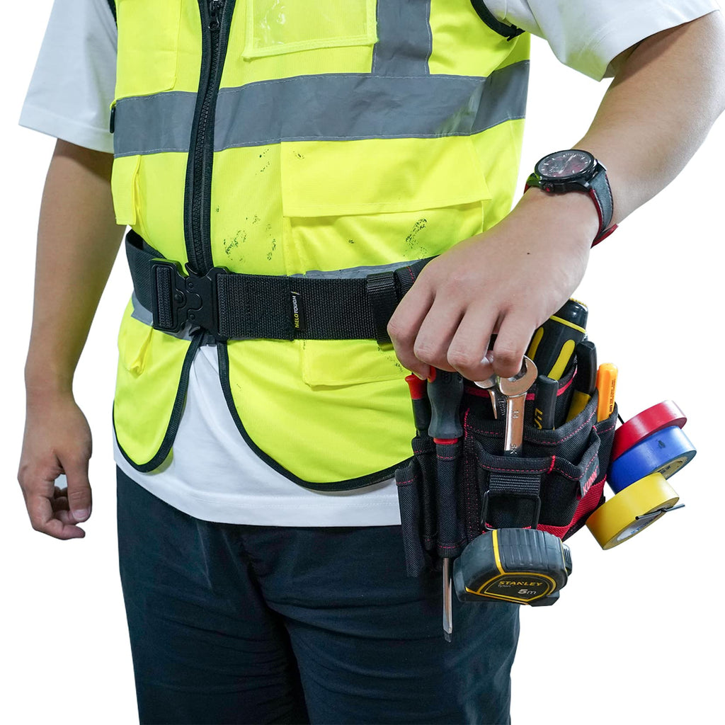 2" Nylon Web Work Tool Belt with Quick Release Metal Buckle S427613