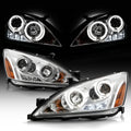 For 2003-2007 Honda Accord LED Projector Headlights, Driver & Passenger Side X9088