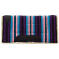 Acrylic Saddle Pad 22" L x 22" W Pink/Purple Stripe A1658