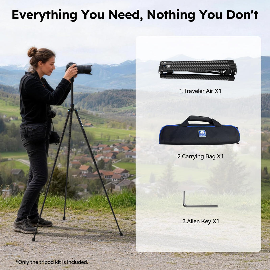 Carbon Fiber Camera Tripod with Fluid Head E94758