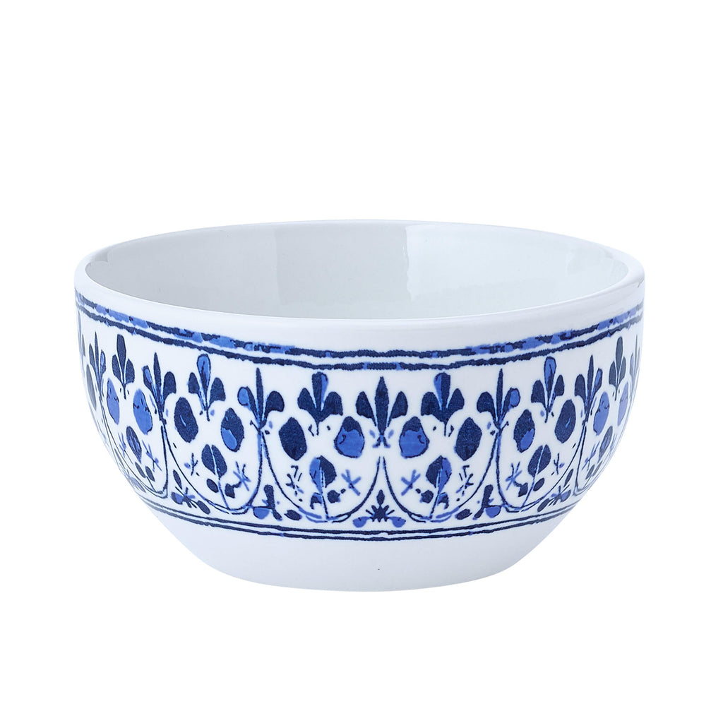 12 Piece Blue Stoneware Dinnerware Set S46507