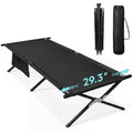 Folding Camping Cot with Carry Bag, 300 lb, Black E8123