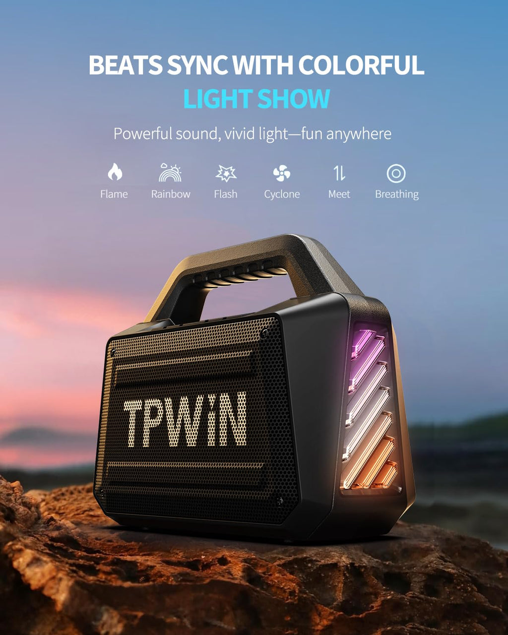 80W IPX6 Waterproof Portable Bluetooth Speaker C89095