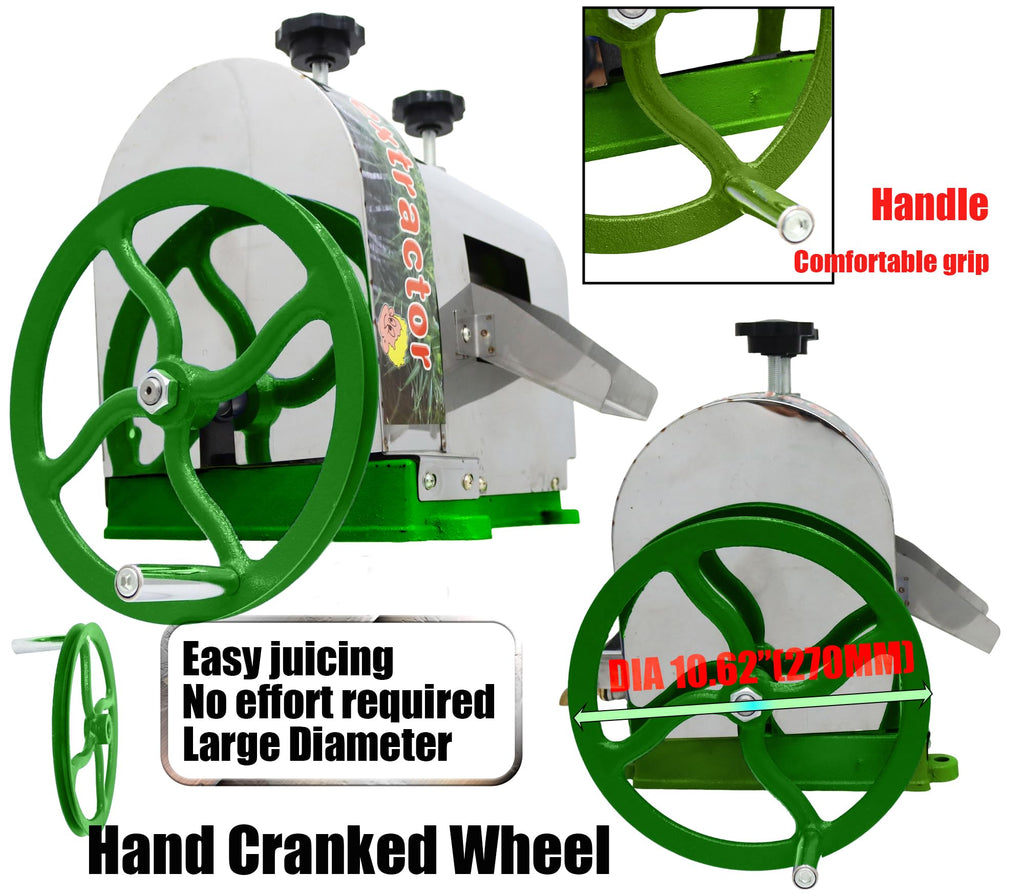 Manual Sugar Cane Juicer Machine with 2 Peeling Knives K9054
