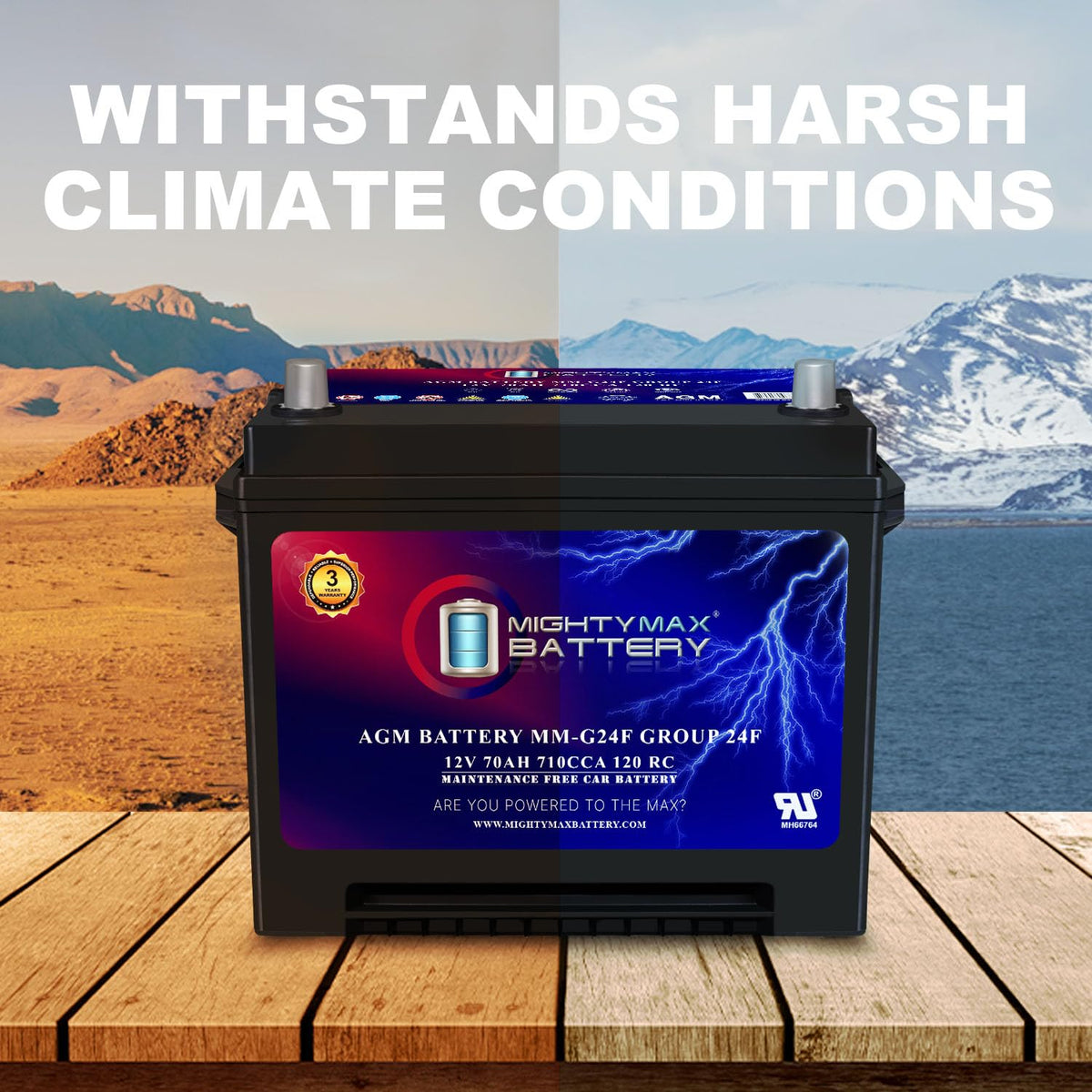 12V 70Ah AGM Battery G41694