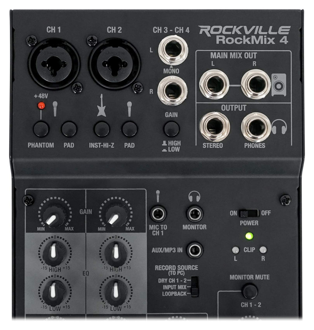 4-Channel Pro Recording Mixer with USB Interface Z8573