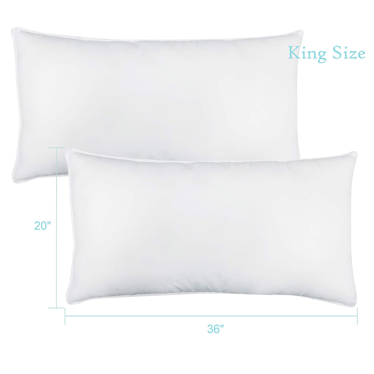 King Size Down Alternative Cooling Pillow Set of 2 I76767