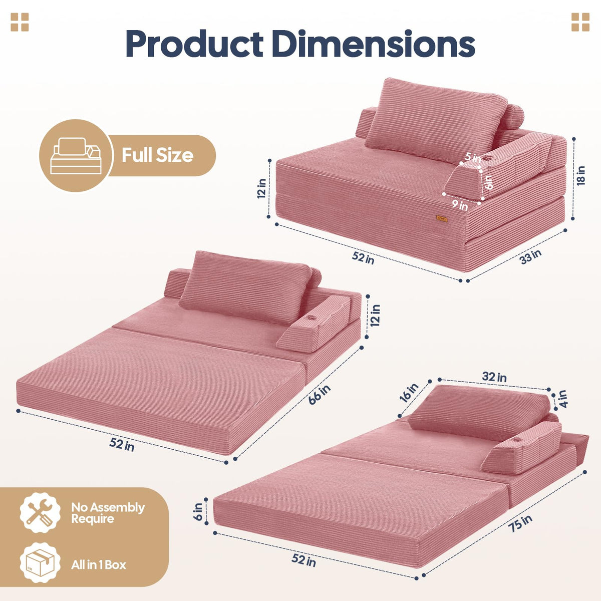 Folding Sofa Bed Chair H59164