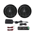 6.5 Inch Marine Bluetooth Speakers 2 Way 120W Peak Boat Speakers Pair Black L7279