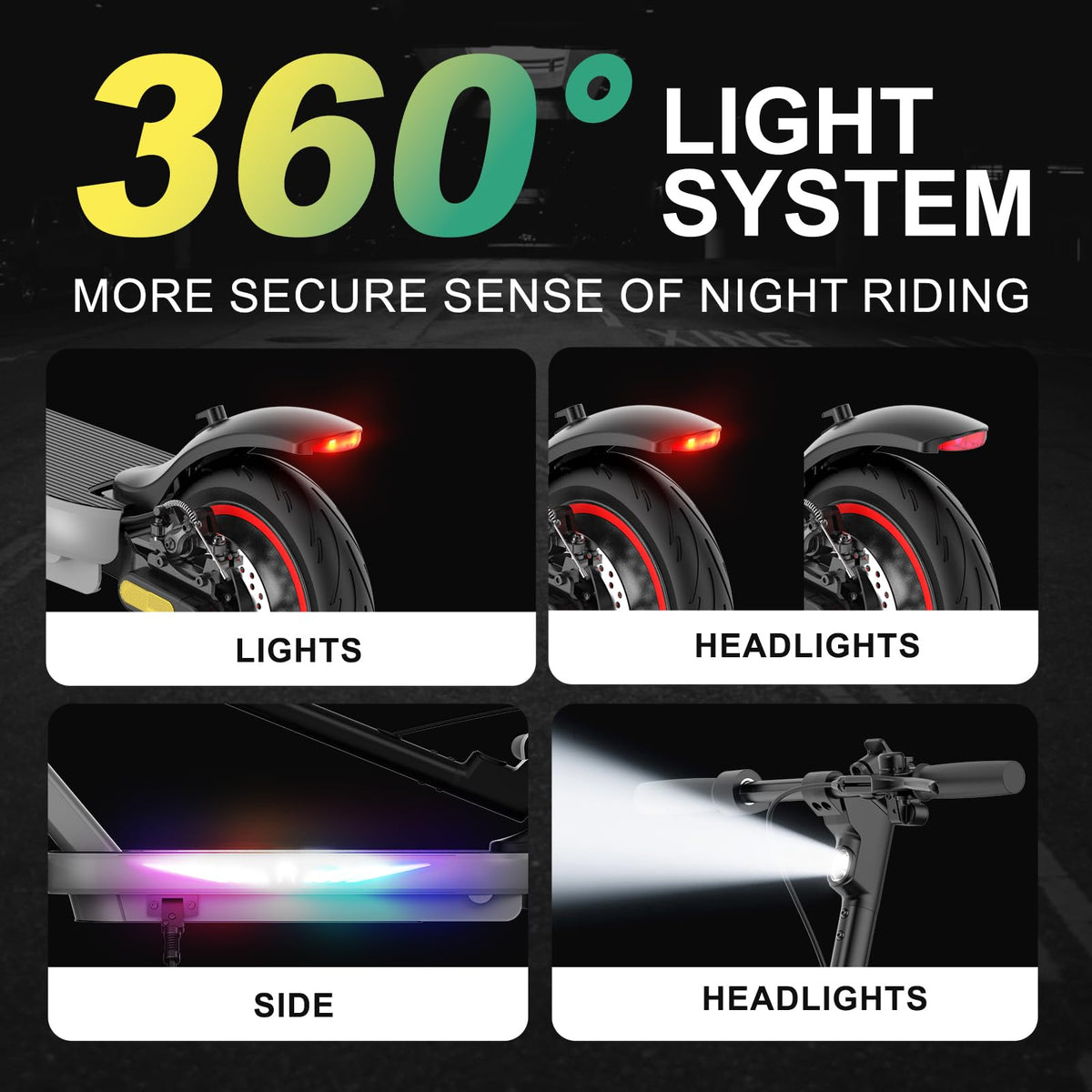 800W Electric Scooter with 10" Pneumatic Tires I392555