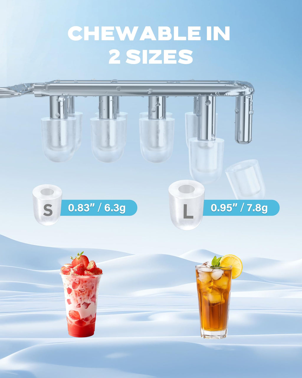 Countertop Ice Maker with Carry Handle, 26lbs/24Hrs O4779