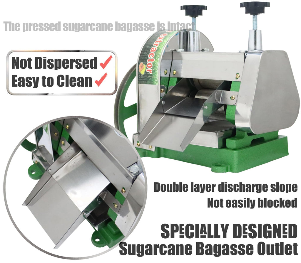 Manual Sugar Cane Juicer Machine with 2 Peeling Knives K9054