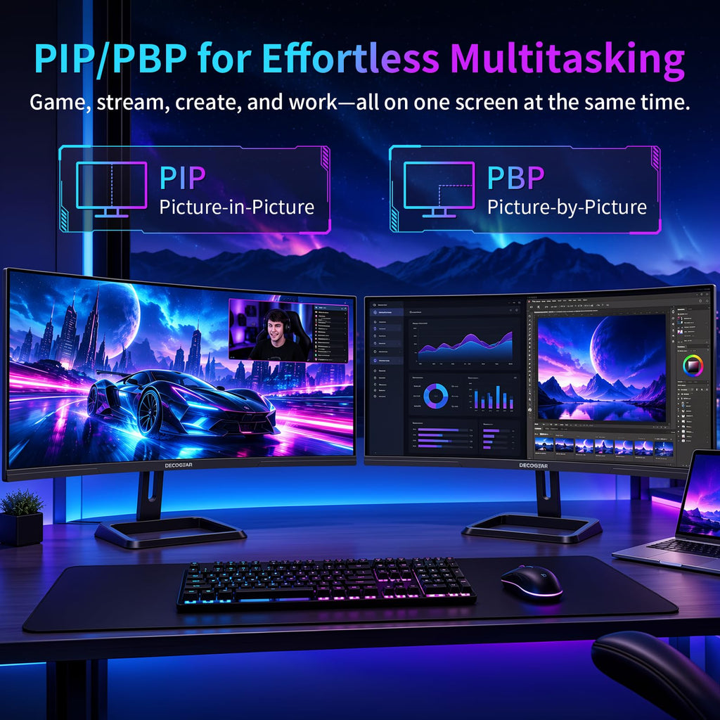 34” Curved Ultrawide Gaming Monitor 180Hz 3440×1440 A506740