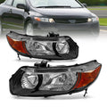 Black 2 Door Headlights Pair H2999