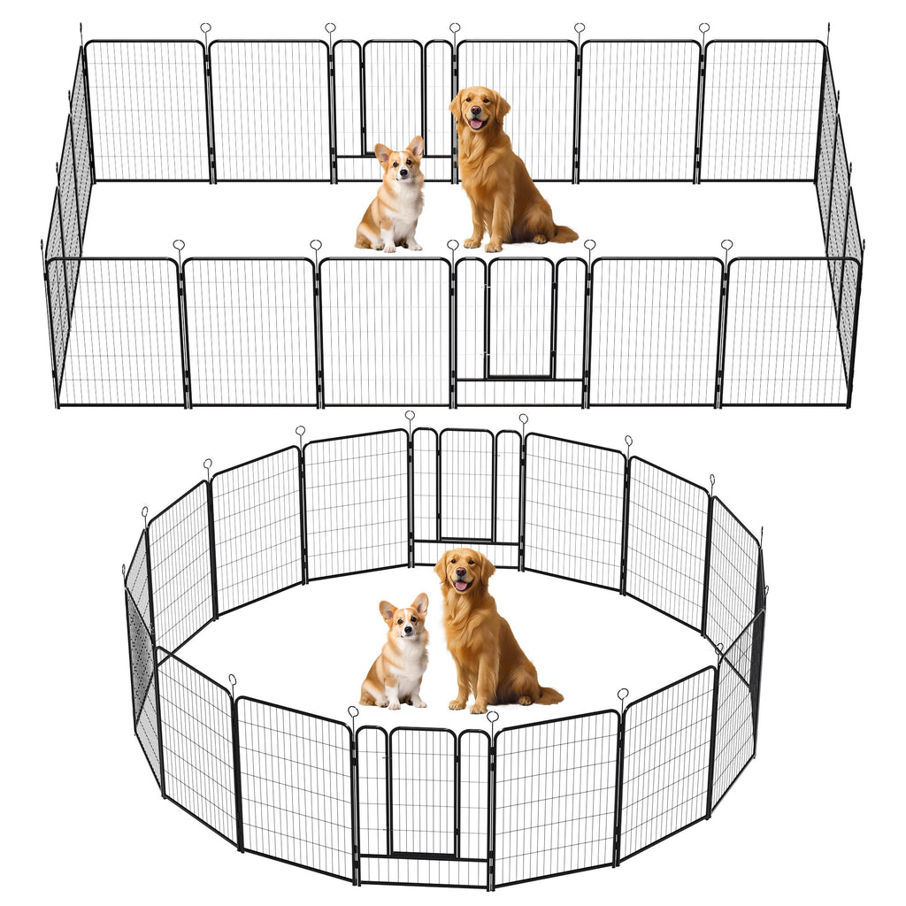 Heavy-Duty Iron Exercise-Pen System Portable Yard Camping Kennel Alternative V779