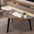 Oval Espresso Wood Coffee Table Q562806