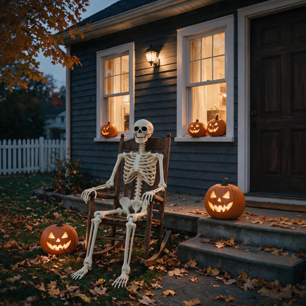 5.4FT Skeleton Halloween Decoration F364754