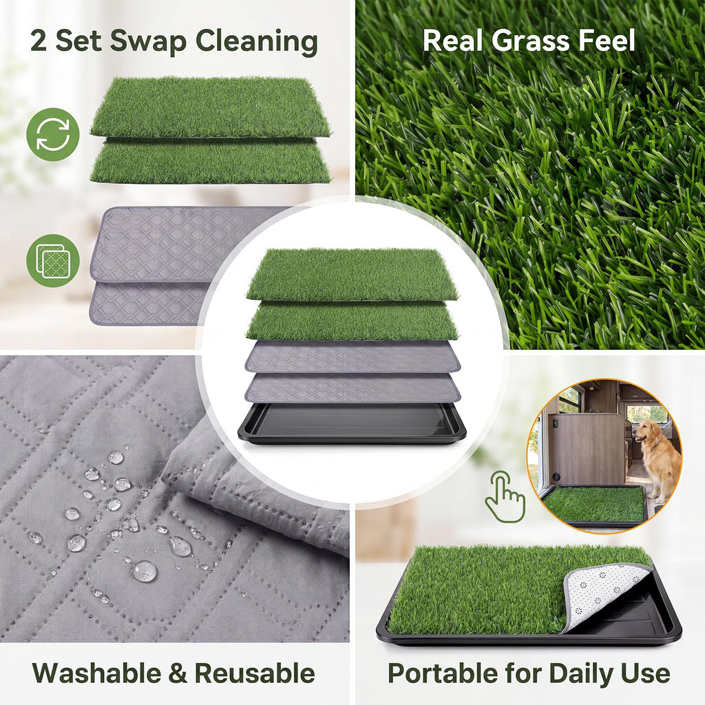 Dog Grass Pad with Tray 30 x 20 in X777481
