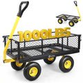 Steel Garden Cart 1000 lb Capacity Removable Sides F25153