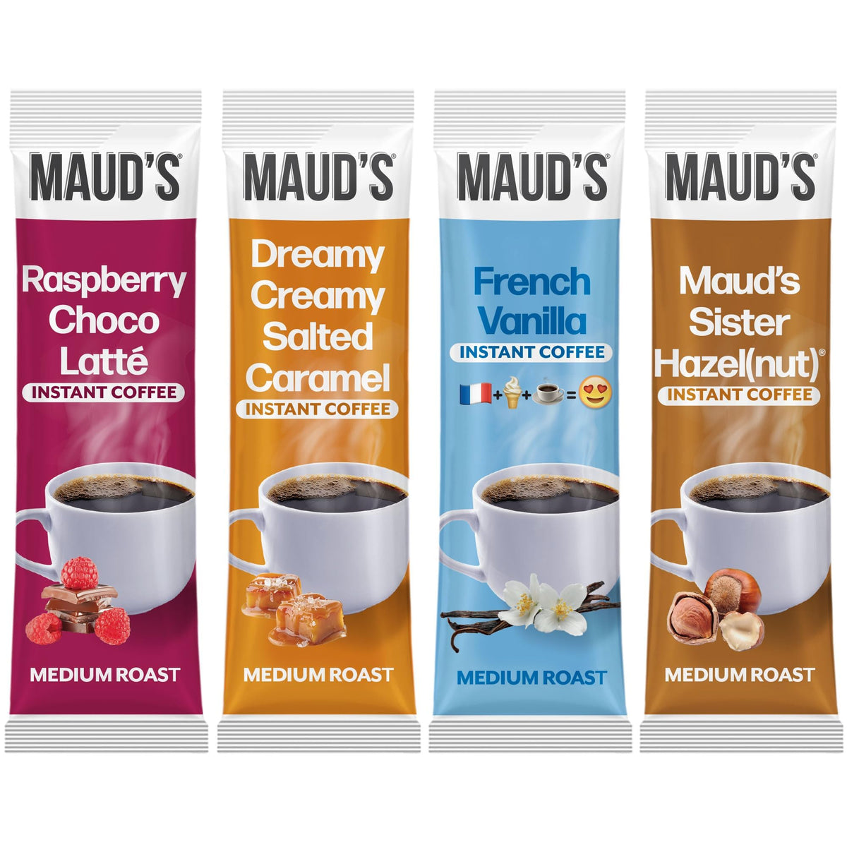 Flavored Instant Coffee Variety Pack, 24ct S98231