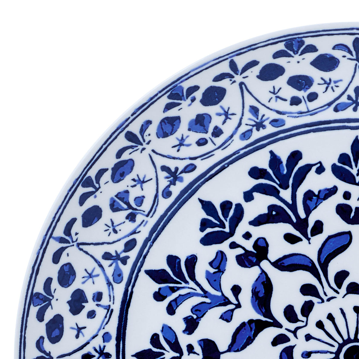 12 Piece Blue Stoneware Dinnerware Set S46507