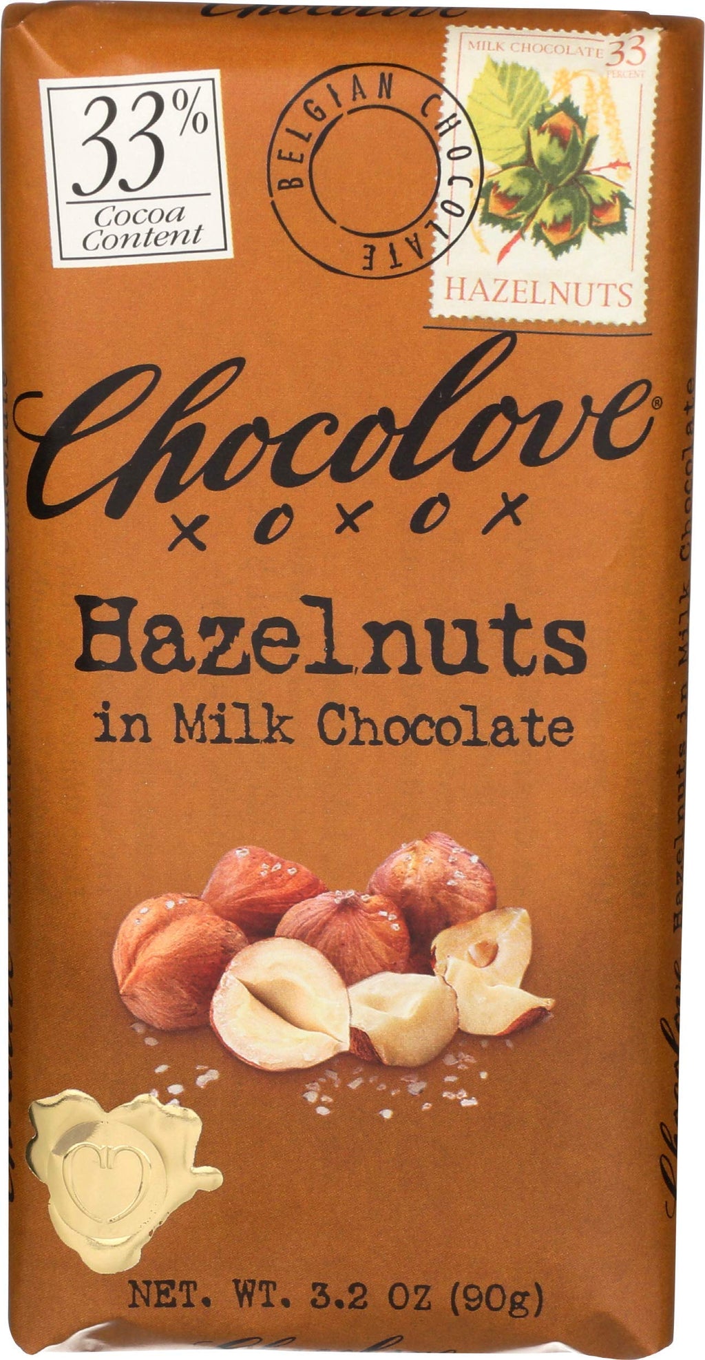 Hazelnut Milk Chocolate Bar 3.2 OZ U35706