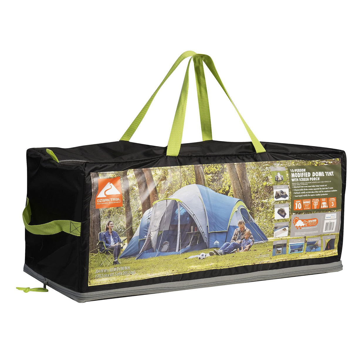 10-Person Camping Dome Tent with Screen Porch R490952