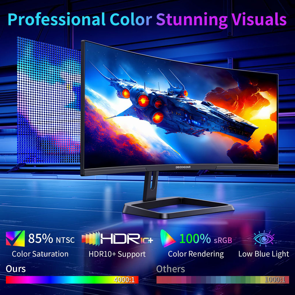 34” Curved Ultrawide Gaming Monitor 180Hz 3440×1440 A506740