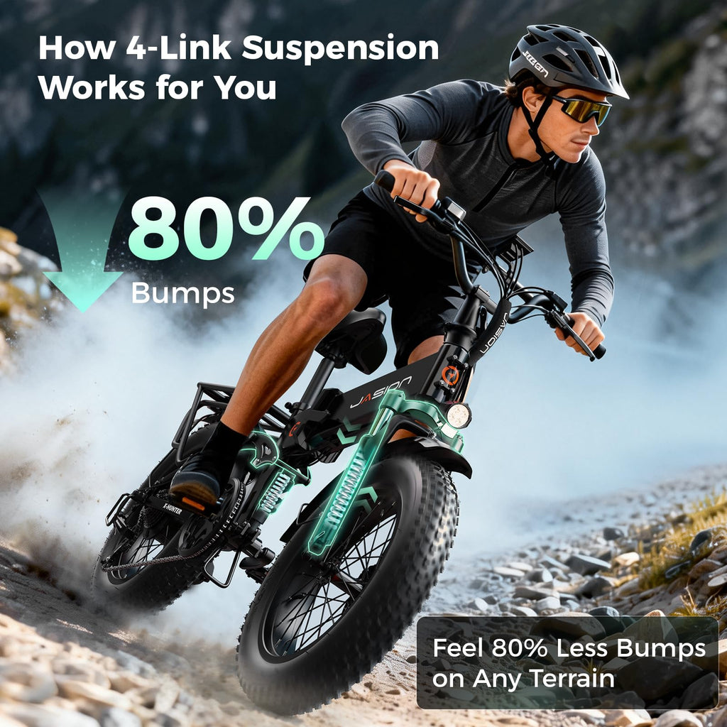 1400W Peak 20'' Fat Tire Foldable Electric Bike C91979