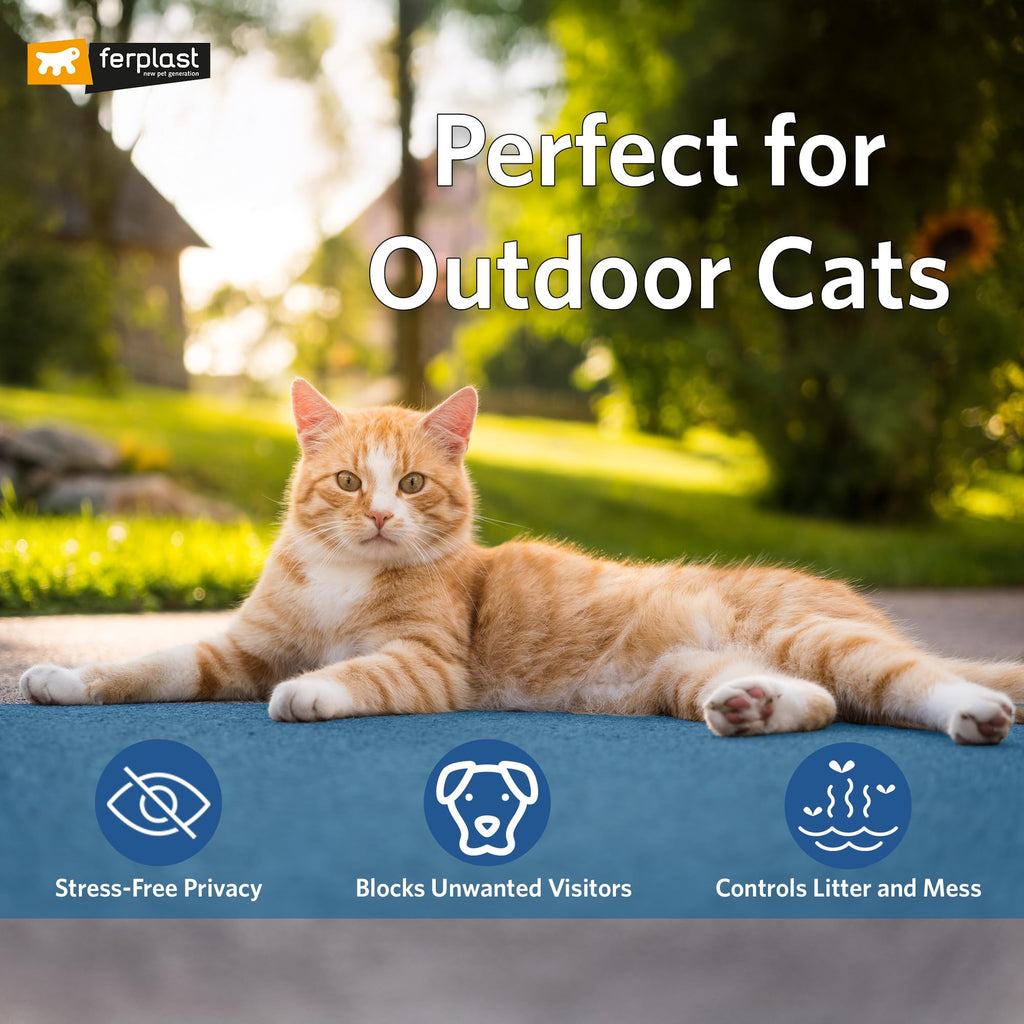 Waterproof Cat Litter Box with Tunnel Entry J461900