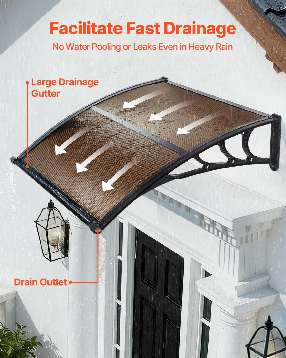 38" x 40" Door Window Awning U686297