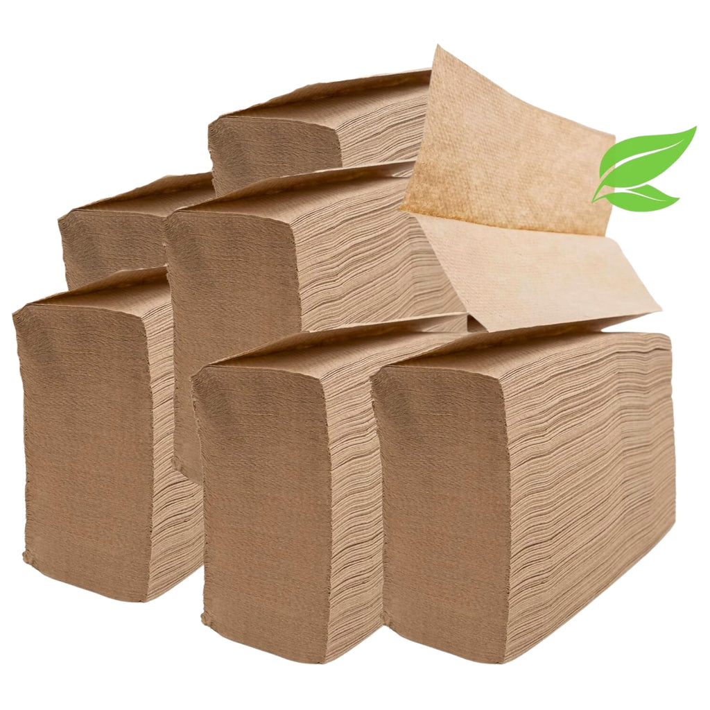 Brown Organic Unbleached Z-Fold Paper Towels 1250ct I8500