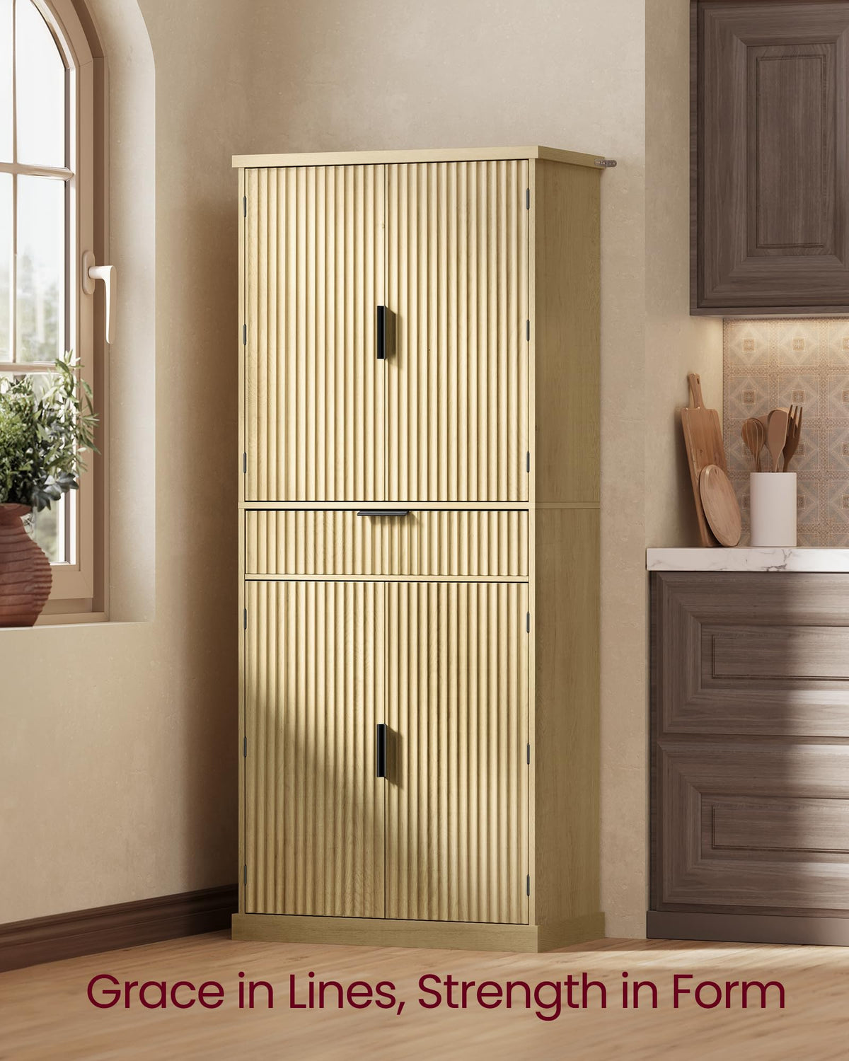 Freestanding Tall Cabinet with Drawer O8911