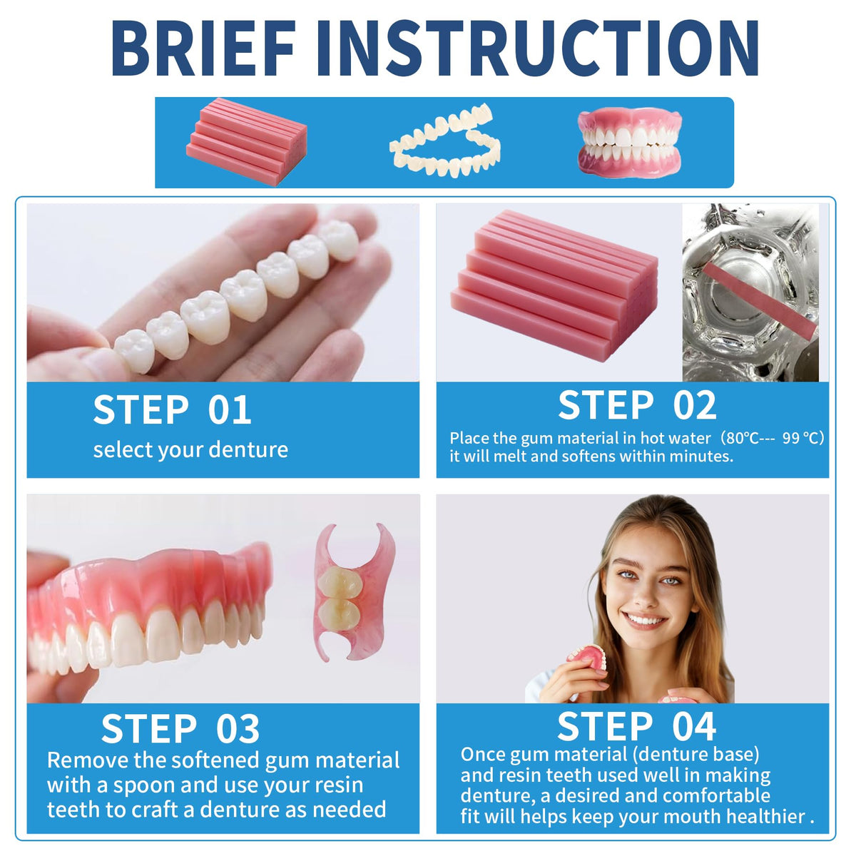 Denture Temporary Veneers Kit L75191
