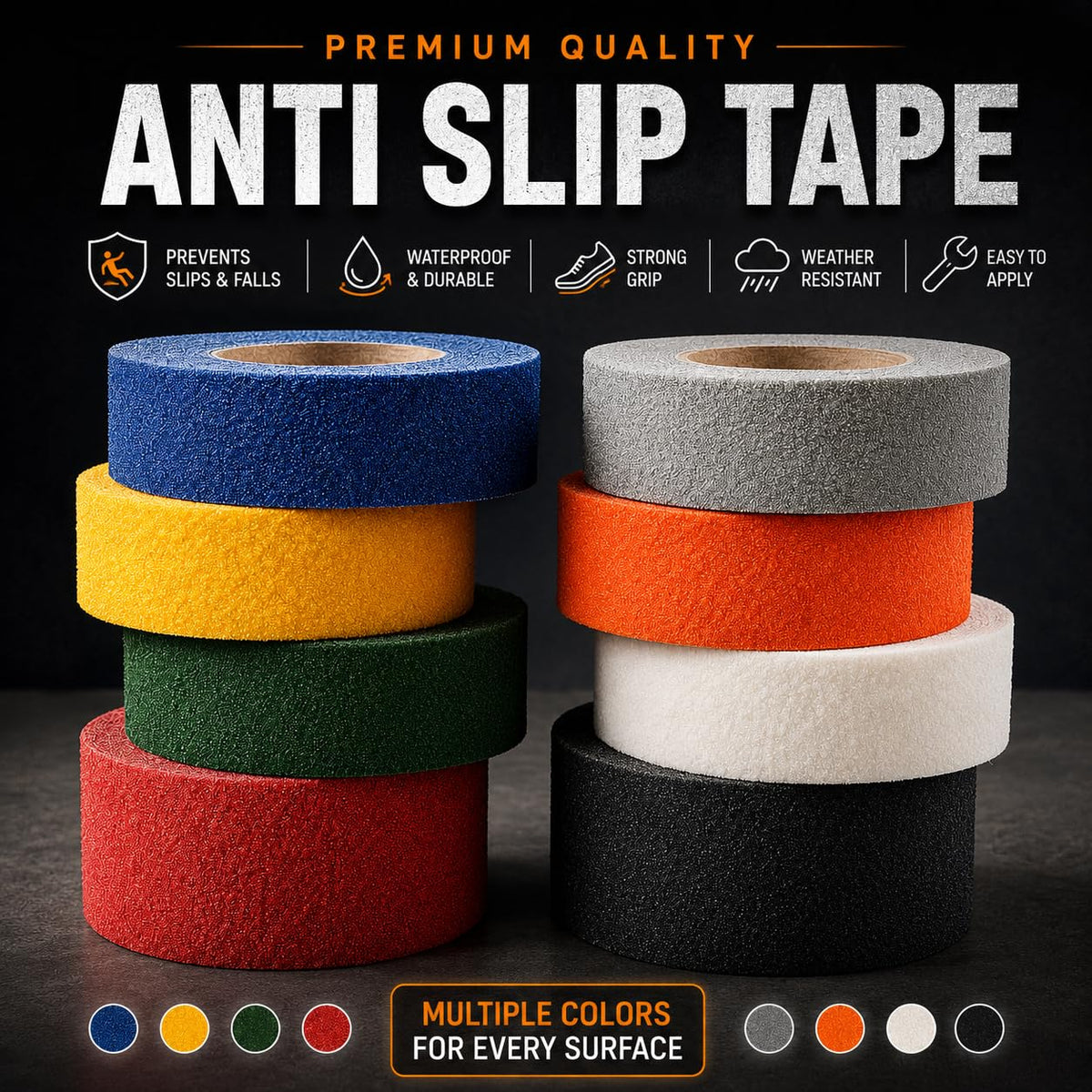 Gray 1 inch x 30 ft Anti Slip Tape J554784