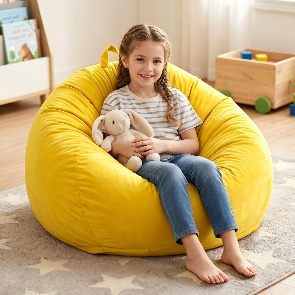 Bean Bag Chair Yellow 2FT W687775