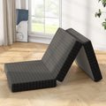 4 Inch Tri-Fold Twin Size Memory Foam Mattress with Washable Cover V899210