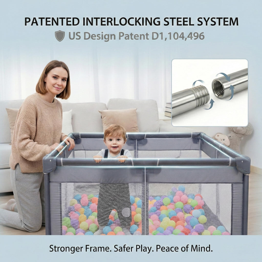 Baby Playpen 50x50 Grey Z82670