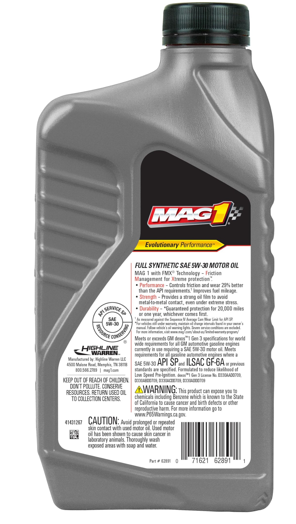 5w-30 Motor Oil Pack of 6 V11359