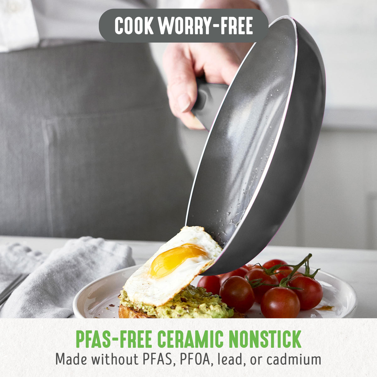 12 Piece Ceramic Nonstick Cookware Set S44106