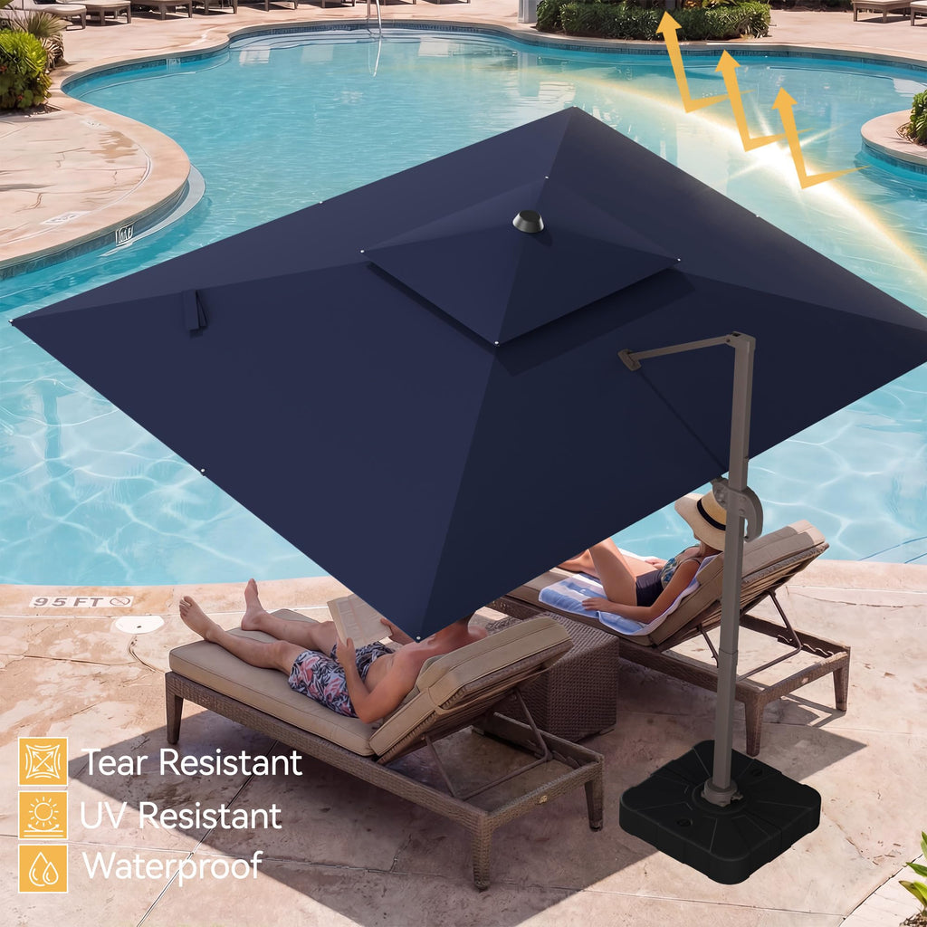 Cantilever Patio Umbrella with Base L94855