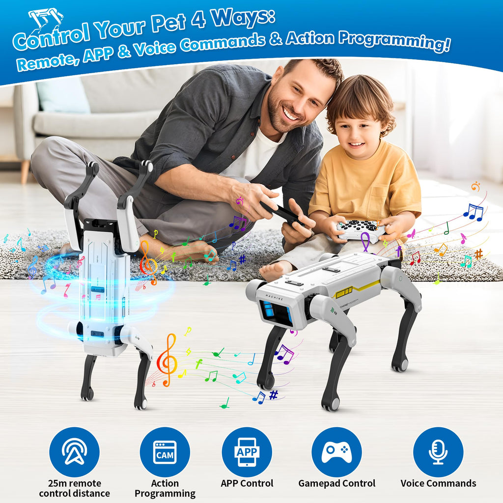 Interactive STEM Robot Dog with Voice Control Y4597