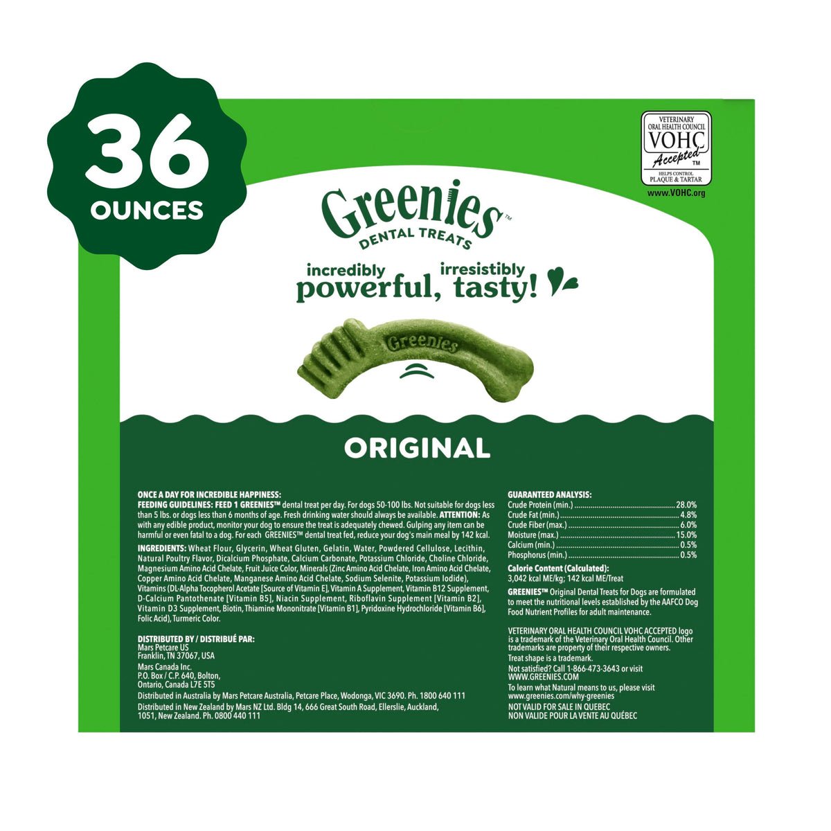 Large Natural Dental Dog Treats, 24 Count S643