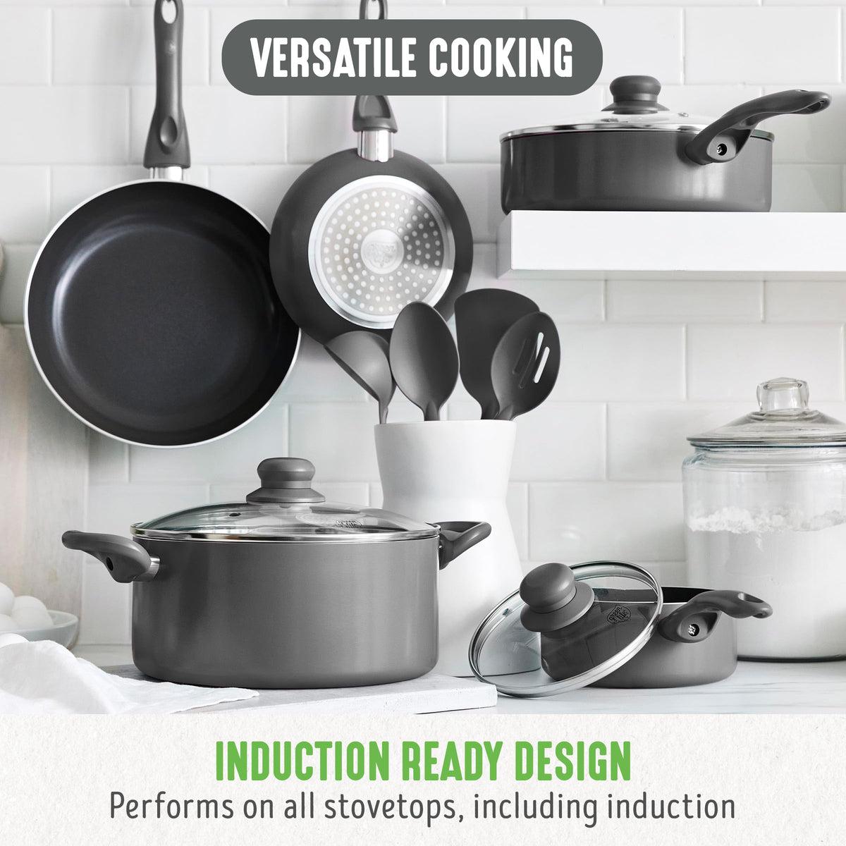 12 Piece Ceramic Nonstick Cookware Set S44106