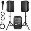 300 W Portable Wireless Bluetooth PA Speaker DJ Mixer Bundle Q189